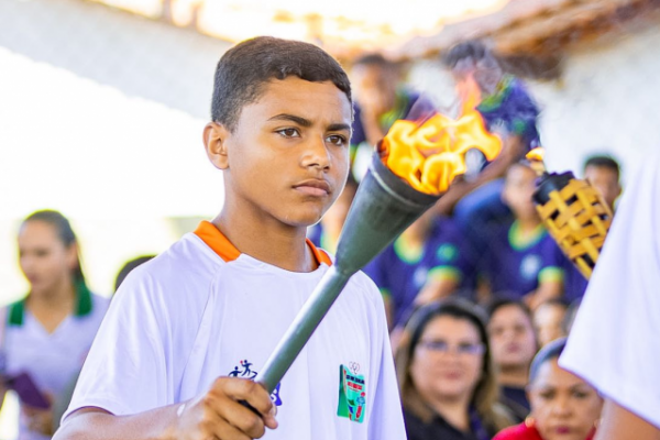 José de Freitas realiza cerimônia de acendimento da tocha do 23º Jogos Escolares Freitenses